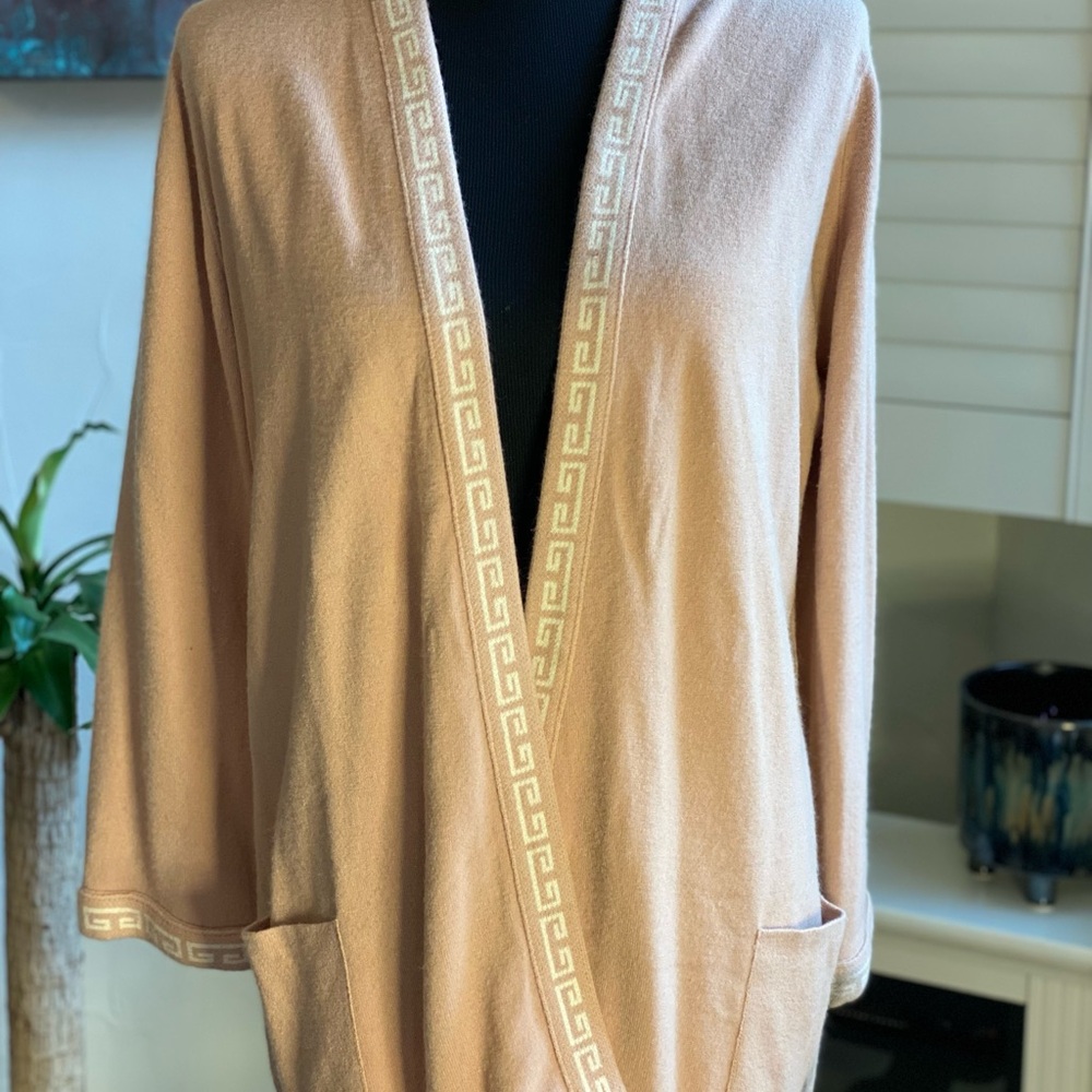 Givenchy Sport- Tan Cardigan/Sweater- Vintage (80's)